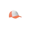 Variante orange fluo - BUBBLE Casquette trucker 5 panneaux