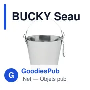 BUCKY Seau à bouteille en métal 4L - Miniature 1