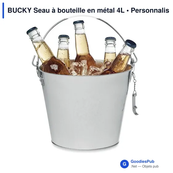 BUCKY Seau à bouteille en métal 4L - Image 2