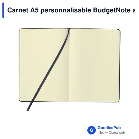 Carnet A5 personnalisable BudgetNote avec logo