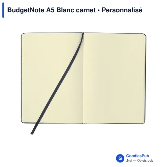 Carnet A5 personnalisable BudgetNote avec logo - Image 1