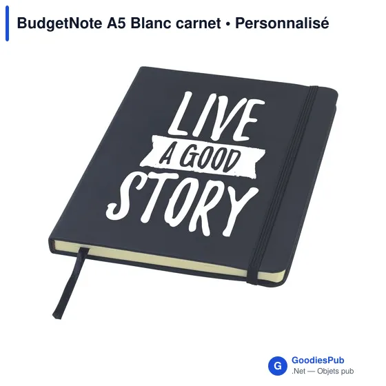 Carnet A5 personnalisable BudgetNote avec logo - Image 2