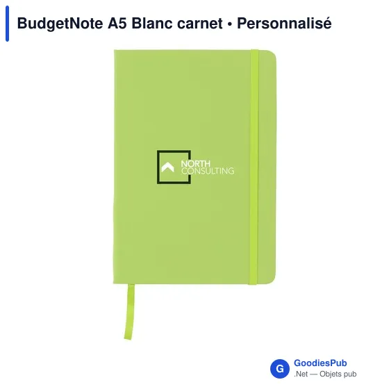 Carnet A5 personnalisable BudgetNote avec logo - Image 12
