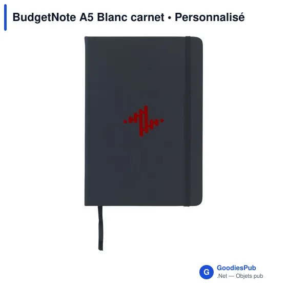 Carnet A5 personnalisable BudgetNote avec logo - Image 3