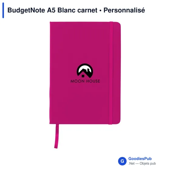 Carnet A5 personnalisable BudgetNote avec logo - Image 6