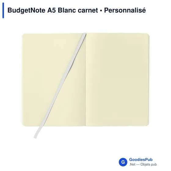 Carnet A5 personnalisable BudgetNote avec logo - Image 7