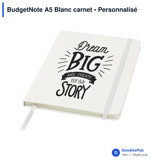 Carnet A5 personnalisable BudgetNote avec logo - Image 8