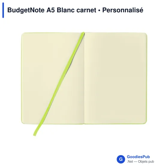Carnet A5 personnalisable BudgetNote avec logo - Image 10