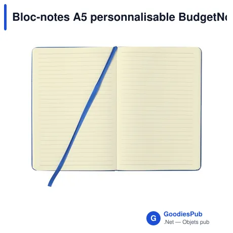 Bloc-notes A5 personnalisable BudgetNote avec logo
