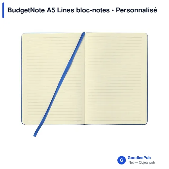 Bloc-notes A5 personnalisable BudgetNote avec logo - Image 1