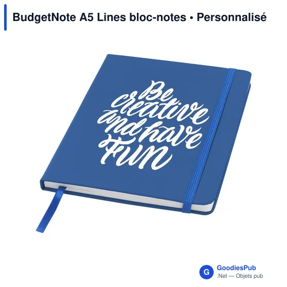 Bloc-notes A5 personnalisable BudgetNote avec logo - Image 2
