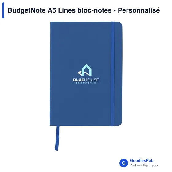 Bloc-notes A5 personnalisable BudgetNote avec logo - Image 3