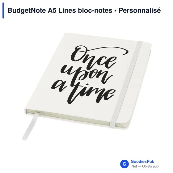 Bloc-notes A5 personnalisable BudgetNote avec logo - Image 5