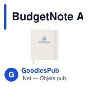 Bloc-notes A5 personnalisable BudgetNote avec logo - Miniature 6