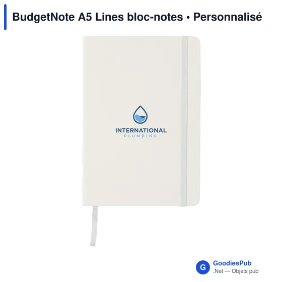 Bloc-notes A5 personnalisable BudgetNote avec logo - Image 6