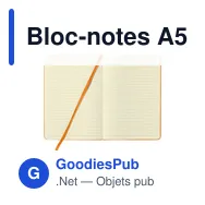 Bloc-notes A5 personnalisable BudgetNote avec logo - Miniature 10