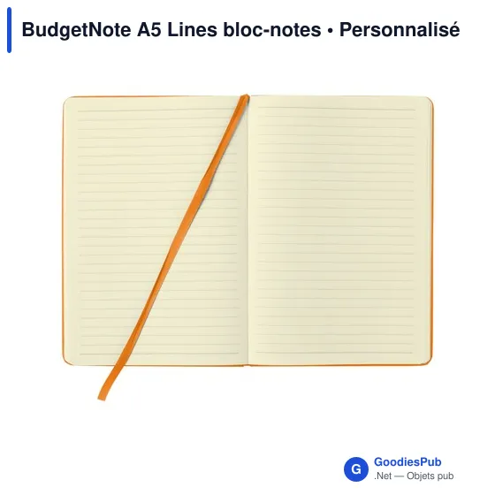Bloc-notes A5 personnalisable BudgetNote avec logo - Image 10