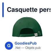 Casquette personnalisable 6 panneaux avec logo - BUFFALO - Miniature 2