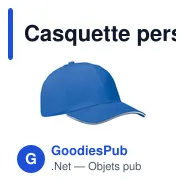 Casquette personnalisable 6 panneaux avec logo - BUFFALO - Miniature 11