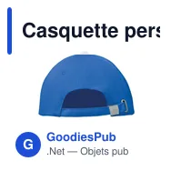 Casquette personnalisable 6 panneaux avec logo - BUFFALO - Miniature 12