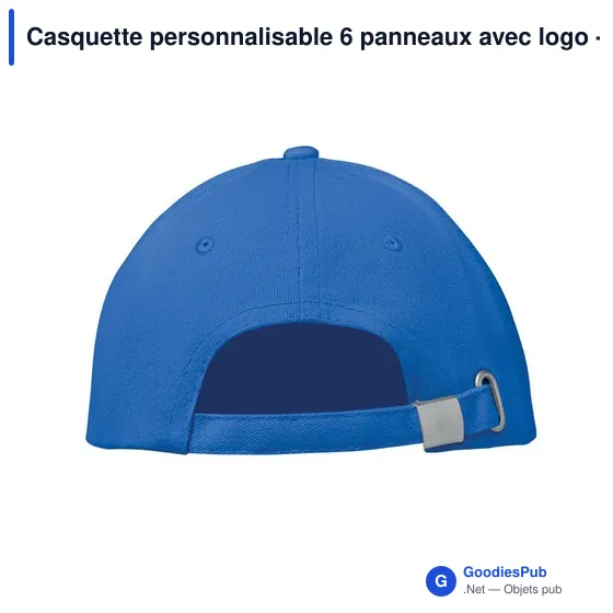 Casquette personnalisable 6 panneaux avec logo - BUFFALO - Image 12