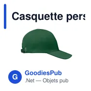Casquette personnalisable 6 panneaux avec logo - BUFFALO - Miniature 3