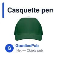 Casquette personnalisable 6 panneaux avec logo - BUFFALO - Miniature 4