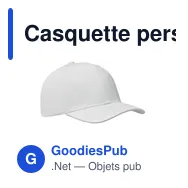 Casquette personnalisable 6 panneaux avec logo - BUFFALO - Miniature 6