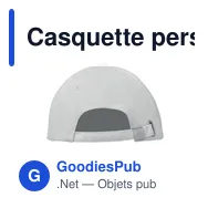 Casquette personnalisable 6 panneaux avec logo - BUFFALO - Miniature 7