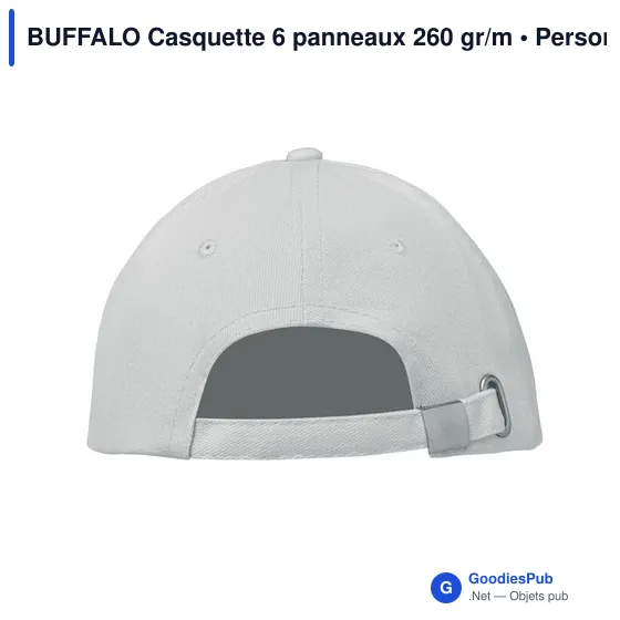 Casquette personnalisable 6 panneaux avec logo - BUFFALO - Image 7