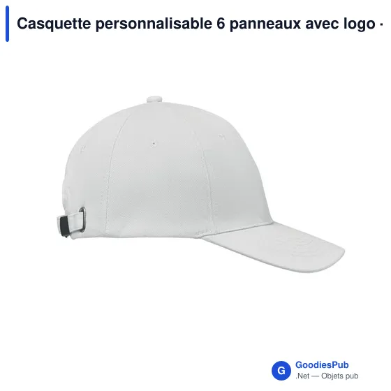 Casquette personnalisable 6 panneaux avec logo - BUFFALO - Image 8