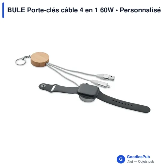BULE Porte-clés câble 4 en 1 60W - Image 2