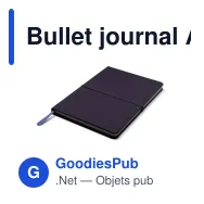 Bullet journal A5 personnalisable en R-PET recyclé avec logo - Bullet RPET - Miniature 3