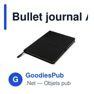 Bullet journal A5 personnalisable en R-PET recyclé avec logo - Bullet RPET - Miniature 4