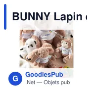 BUNNY Lapin en peluche - Miniature 9