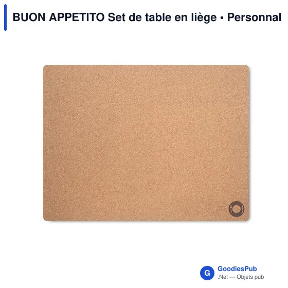 Set de table en liège personnalisable avec logo - Image 2