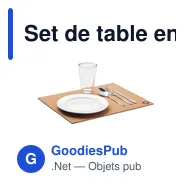 Set de table en liège personnalisable avec logo - Miniature 3