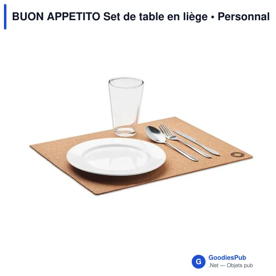 Set de table en liège personnalisable avec logo - Image 3