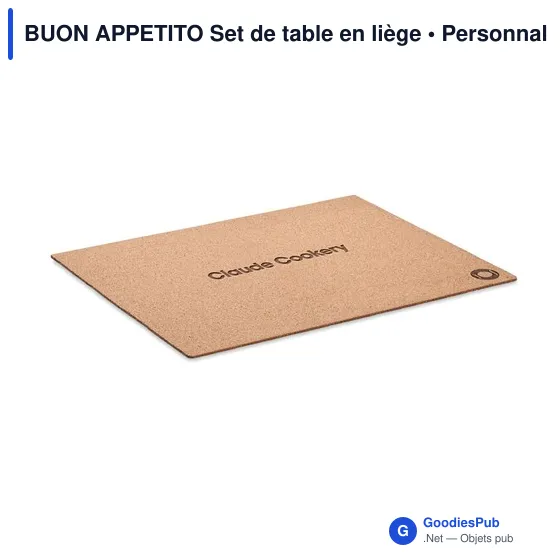 Set de table en liège personnalisable avec logo - Image 4