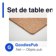 Set de table en liège personnalisable avec logo - Miniature 5