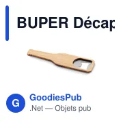 BUPER Décapsuleur en bambou - Miniature 1