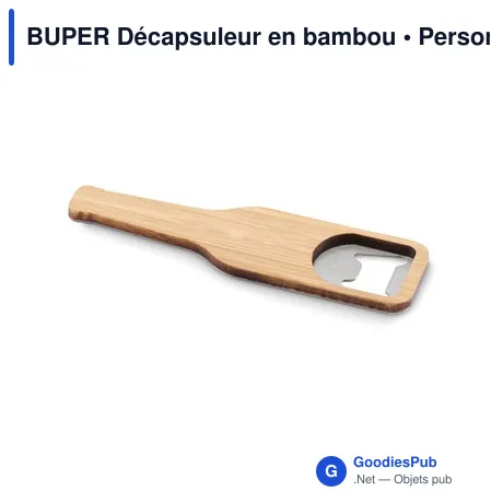 BUPER Décapsuleur en bambou