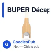 BUPER Décapsuleur en bambou - Miniature 3