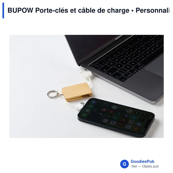 BUPOW Porte-clés et câble de charge - Image 5