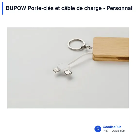 BUPOW Porte-clés et câble de charge - Image 8