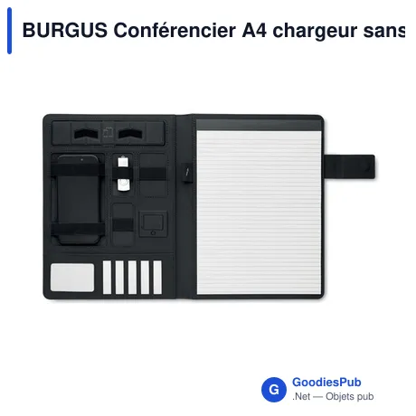 BURGUS Conférencier A4 chargeur sans f