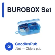 BUROBOX Set papet. en boîte plastique - Miniature 1