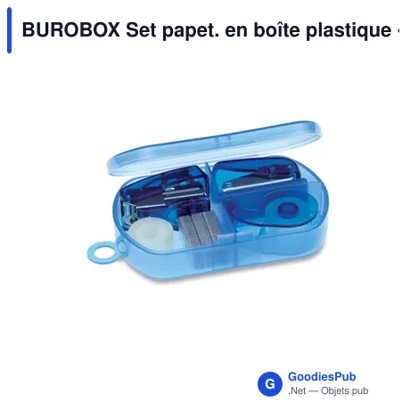 BUROBOX Set papet. en boîte plastique