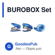 BUROBOX Set papet. en boîte plastique - Miniature 3