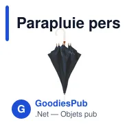 Parapluie personnalisable BusinessClass 23 inch avec logo - Miniature 1